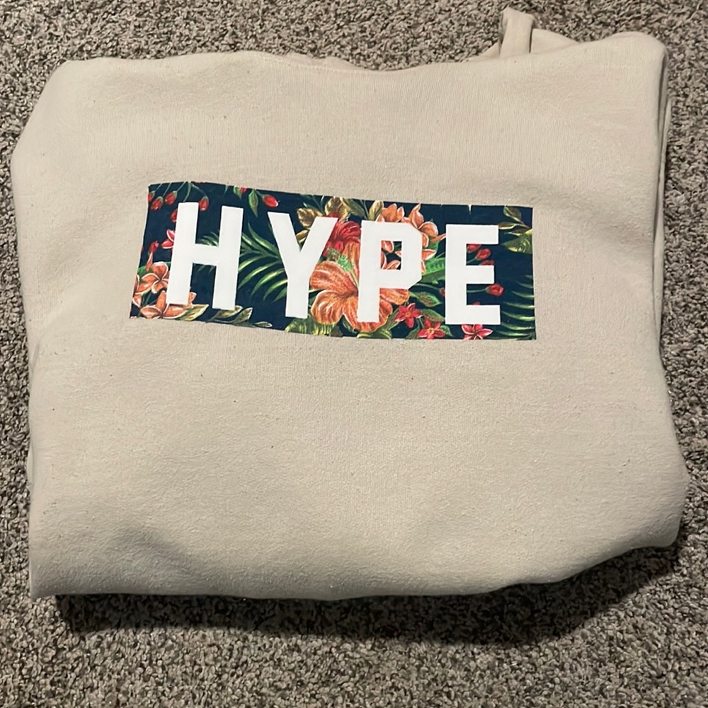 HYPE crème hoodie